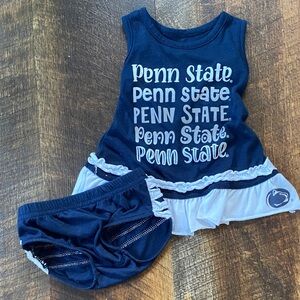 Penn State Baby Navy and White Outfit